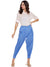 Powder Blue Cuffed Hem Pant