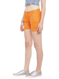 Orange-schiffli-shorts