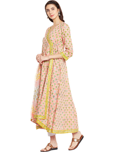 Peach Chiffon Dupatta