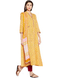 Mustard Chiffon Dupatta