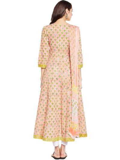 Peach Chiffon Dupatta
