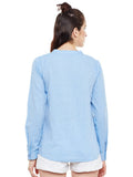 Solid-blue-shirt