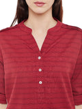 Red-linen-shirt