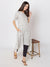 Ikat kurtawith assymetric hem