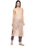 Linen Long Stripe Kurta