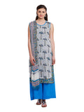 Lyla Kota Block Print Suit with Pallazo