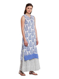 Lyla Mulmul kurti with Printed Pallazo